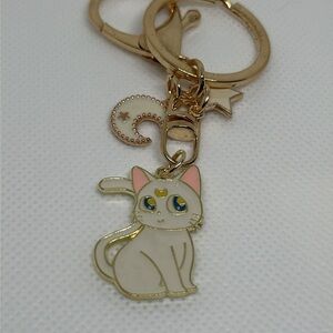 Artemis Keychain with Star and moon charms